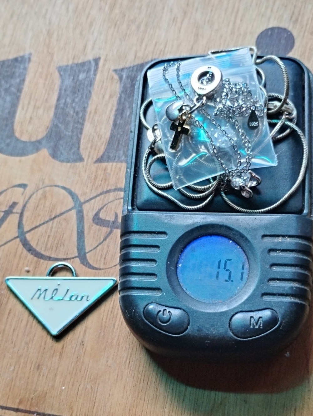 Silver Jewelry (15 Grams) with MilanTriangle Pendant